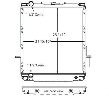 Radiador para Isuzu W4500 / Nrp / W3500
