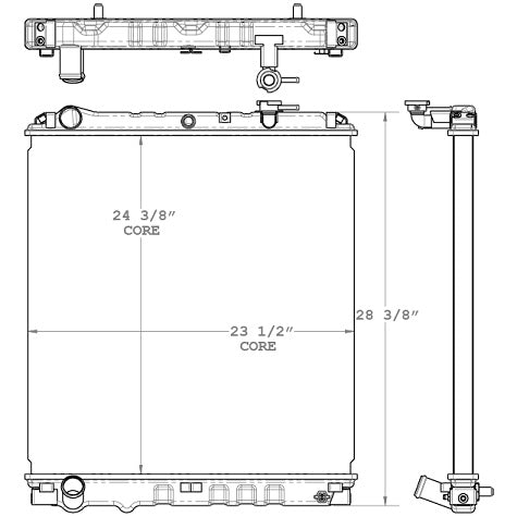 Radiador para Isuzu W-Series / Npr / Nqr / Nrr
