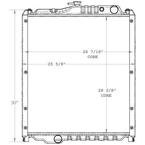 Radiador para Mitsubishi Fuso Fm260