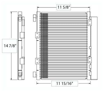 Condensador para Isuzu Nrr W45 / Nrr W55 / Nqr / Nrr W35 / Isuzu 08-09 Npr