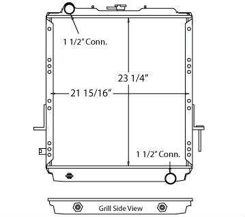 Radiador para Isuzu N Series