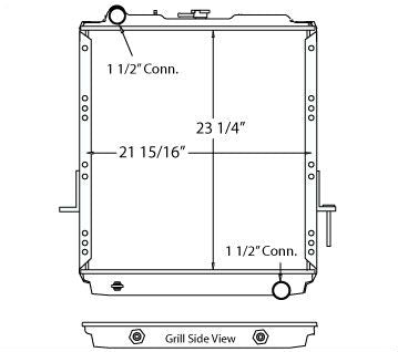 Radiador para Isuzu Npr / Nqr / W4500 / W3500 / W5500