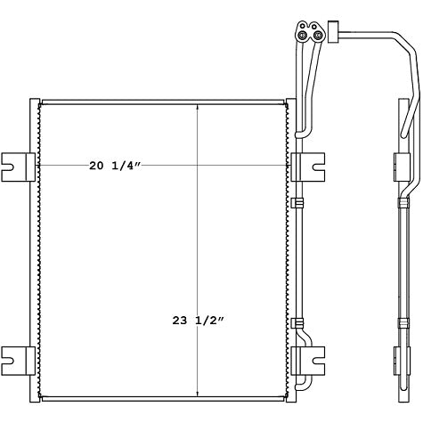 Condensador para International 8600 / 9600 / 9900 / 5500