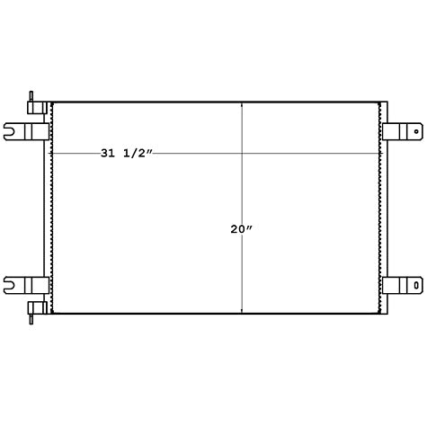 Condensador para Kenworth / Peterbilt  386 / 389 / K100E / 384 / T400 / T600A / T800 / W900