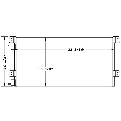 Condensador para Volvo / Mack Anthem / Chu / Cxu / Granite / Gu4 / Gu5 / Gu7 / Gu8 / Td700 / Vah / Vhd / Vnl / Vnm / Vnr / Vnx